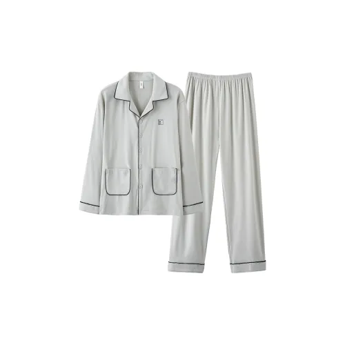 MADALLO Light Gray Men's Pajama Sets