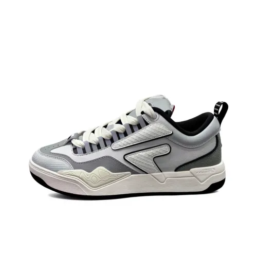 FILA FUSION Nollie Свинья Leap Обувь Низкий Топ Скейтборд Кроссовки Мужские Серые