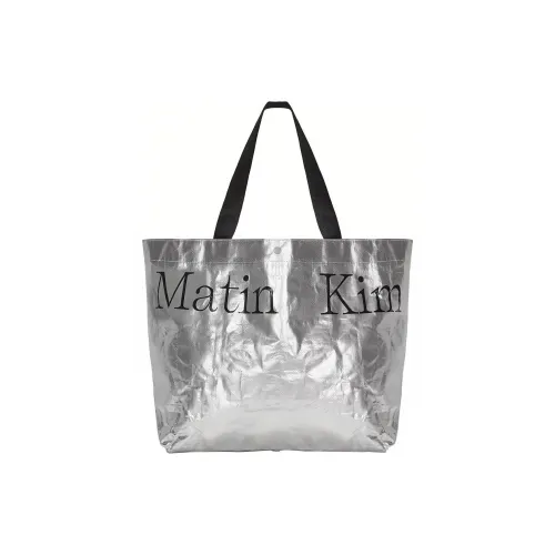 MATIN KIM Водонепроницаемая сумка-тоут сумка для покупок унисекс серебряная