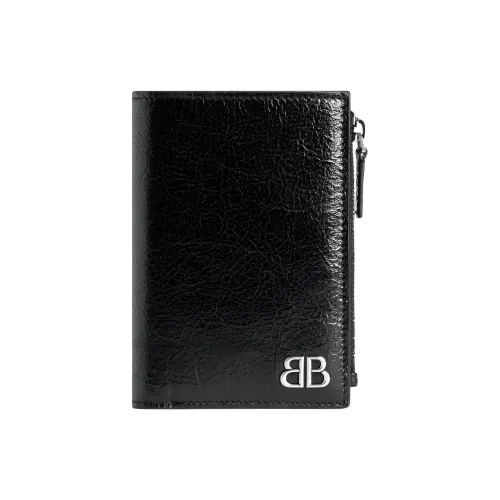 Balenciaga Arena Lambskin Wallet Men's Black