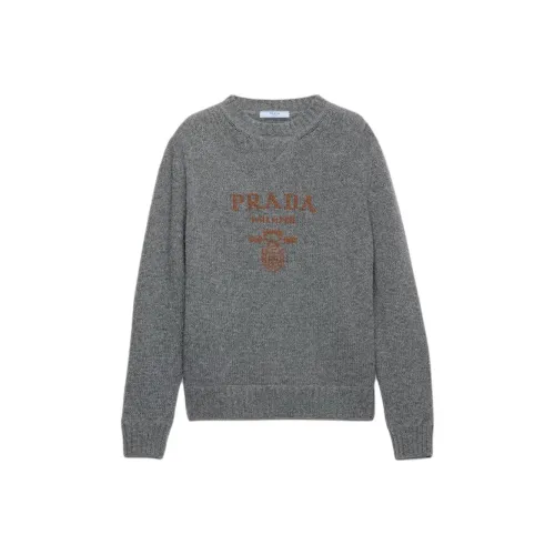 PRADA Сланцево-серый женский свитер