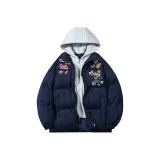 Темно-синий [С капюшоном, многослойный эстетика]