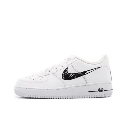 Nike Air Force 1 Устойчивые к истиранию Баланс Легкий Низкий Топ Скейтборд Кроссовки Женские Белые Черные