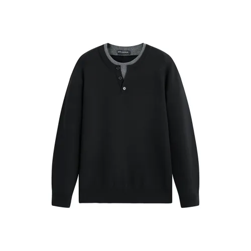 PEACEBIRD MEN Черный 1 Мужские Свитера