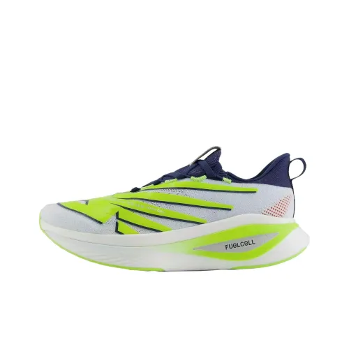 New Balance Elite v3 Амортизация Износостойкие Низкие Кроссовки для Бега Женские Морской Синий Металлик Серебристый