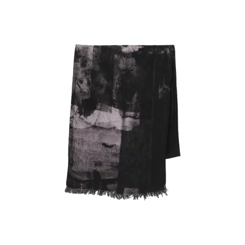 Yohji Yamamoto Вискоза Вязаные Шарфы Женские Черный