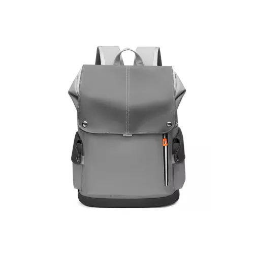 VIHUS ПУ (полиуретан) Рюкзак Стандартный Мужской Темно-серый Светло-серый