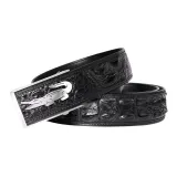 A2 Черный Крокодил Кость Кожа 3,8 см