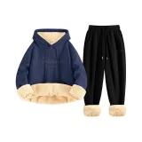 Темно-синий (Ручная надпись Tang Лев) + Черный (Ручная надпись Tang Лев Брюки Этикетка)