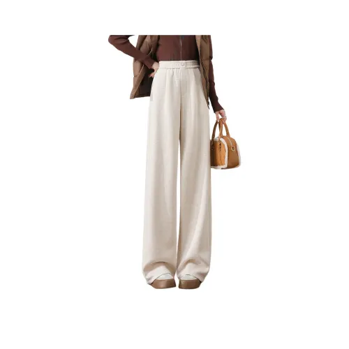 WEIXI Бежевый Абрикос Женские Повседневные Штаны