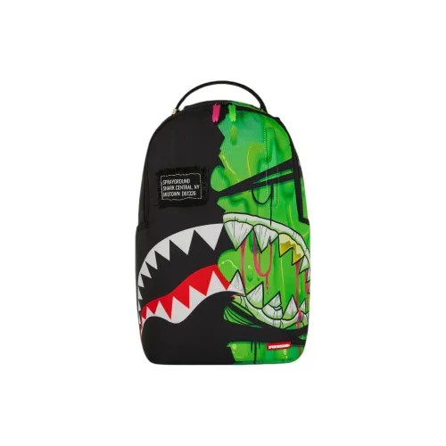 SPRAYGROUND Полиэстер Рюкзак Унисекс Черный и Зеленый