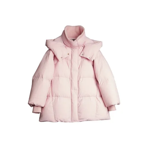 ELLE Светло-розовый Женский Пуховик