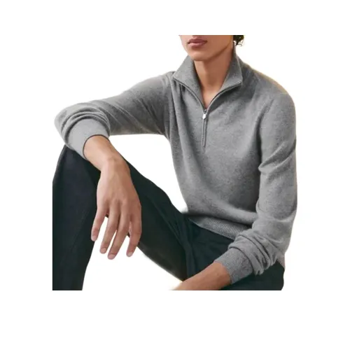 HERMES Серые Мужские Свитера