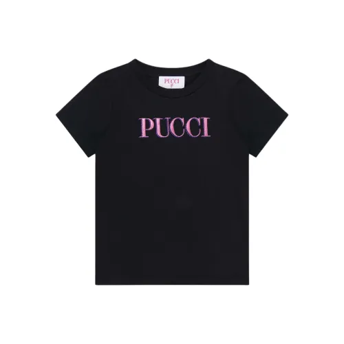 EMILIO PUCCI Черные Детские Рубашки T