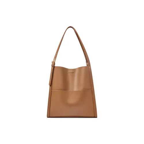 Narandu Сумка через плечо из коровьей кожи большая женская какао-коричневый слоновый серый кофейный