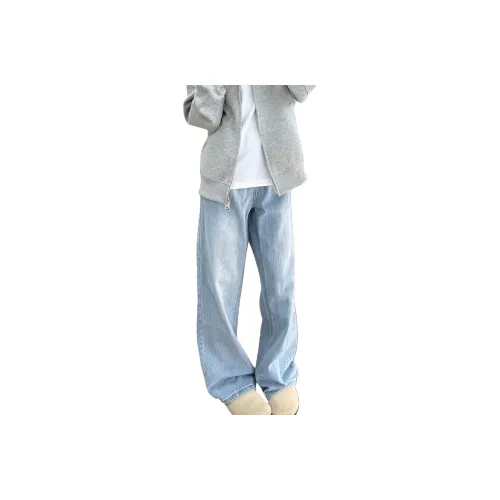 CHONGXIAOLV Синий Унисекс Джинсы