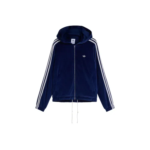 Adidas Originals WALES BONNER FW25 Вельюр Трек Куртка Унисекс