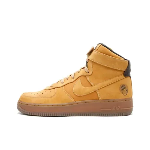 Nike Air Force 1 Bobbito MAC N Сыры Противоскользящие амортизаторы Высокие Скейтбординг Кроссовки Мужской Wheat