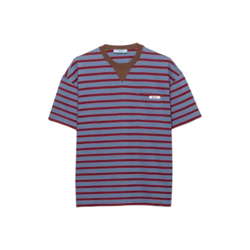 PRADA Авиационный синий Фуксия Женские T-рубашки