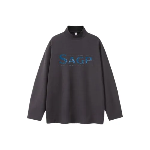 SAGP Unisex T-рубашки серого цвета