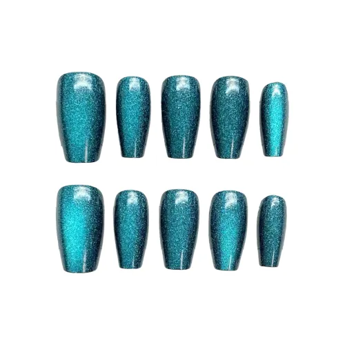 Suiyiie Полуручная искусственная ногтевая пластина Короткий LADDER Melbourne Кошачий глаз Градиентный стиль Instagram