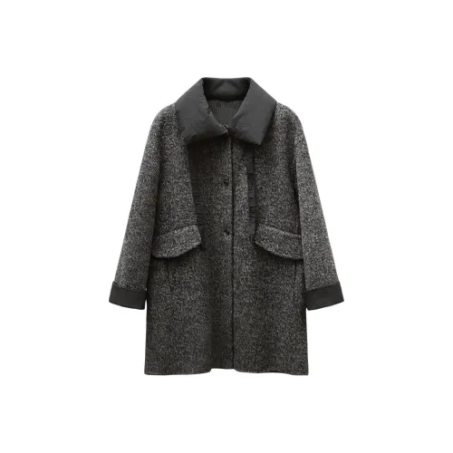 ONE SHALLOW Серый Женский Пальто