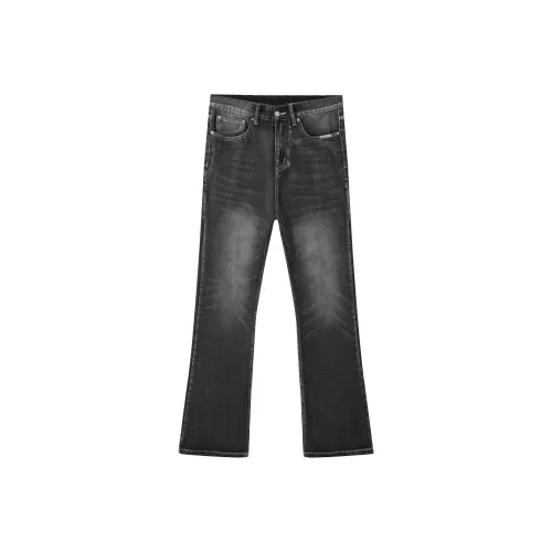 UNKNOWTAL Черный Серый Цвет Унисекс Джинсы