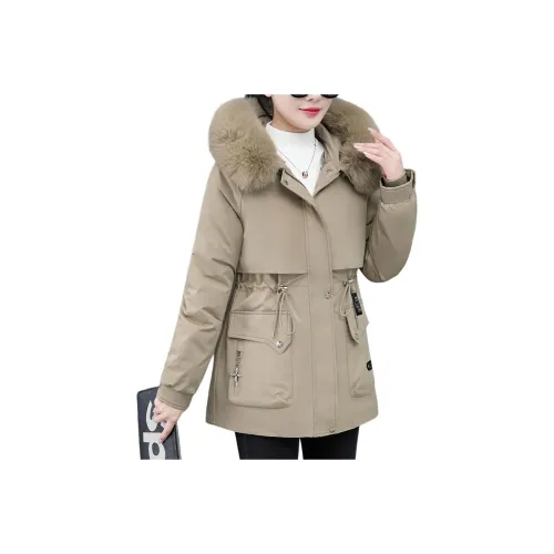 The Temptation Of The Muse С капюшоном Хлопковый пуховик Женские