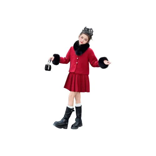 MUMUWU HOUSE Красный Школьный Комплект с Юбкой