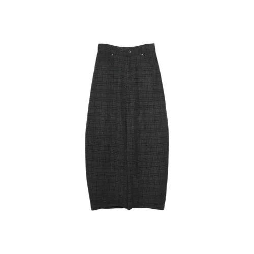 RAYSHOW Gray Plaid Men's Casual Pants RAYSHOW Серый Клетка Мужские Повседневные Брюки