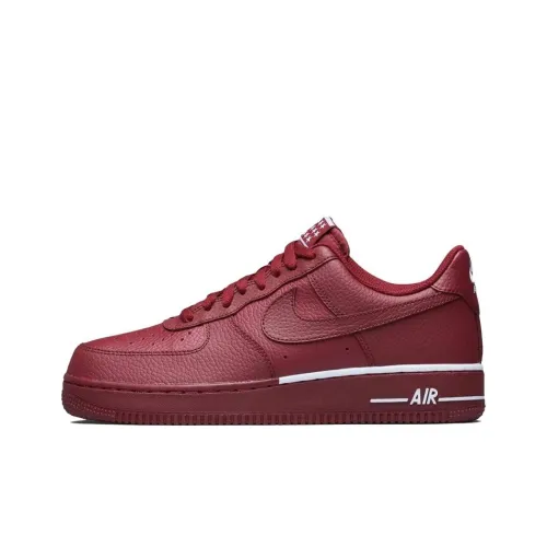 Nike Air Force 1 07 Амортизация Износостойкий Низкий Топ Скейтборд Кроссовки Унисекс Красный