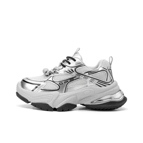 LINGMO Высота Увеличивающие Легкие Дышащие Противоскользящие Низкие Кеды с Толстой Подошвой Женские