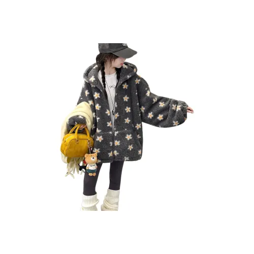 Smileyworld Цветочный пуховый пальто с флисовой подкладкой школьный возраст топы