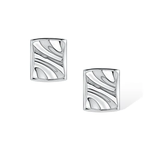 Retro Chic Серьги из меди с покрытием из белого золота женские