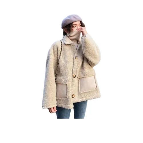 OURUOKE Бархат Feel Пальто Женское