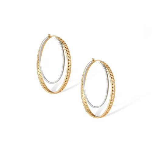 Серьги Retro Chic из латуни с золотым покрытием унисекс