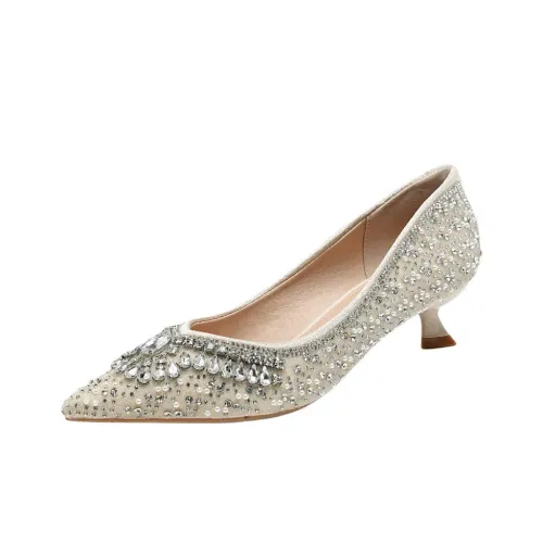 YAFEI XUANYU Узкий каблук Высокие каблуки 4,5CM Женские Абрикос