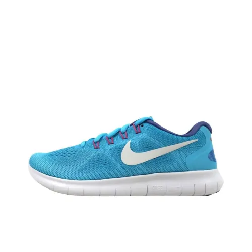 Nike Free RN Устойчивые к истиранию Низкие Беговые кроссовки Женские Синие