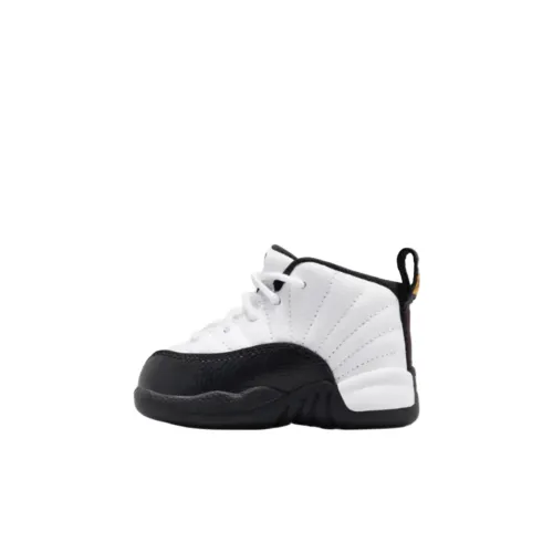 JORDAN Air Джордан 12 Малыша Обувь Низкий Верх Белый Черный Малыш