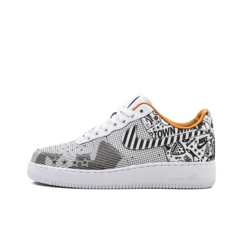 Nike Air Force 1 NYC Soho Exclusive Option 2 Low Топ Скейтборд Кроссовки Унисекс Черный Белый