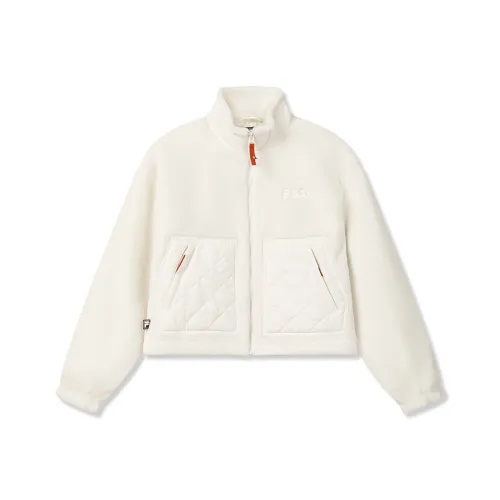 FILA ORIGINALE Velvet Feel Пальто Женское Cloud PEAK Белый