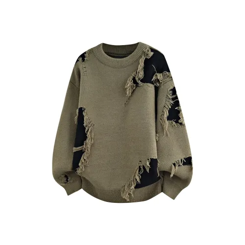 TSGM Круглый вырез Вязаная модель Свитер Унисекс