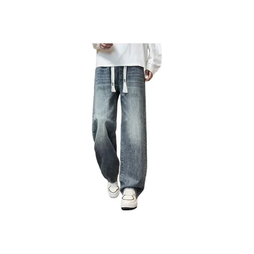 DABAISHA Винтажные синие унисекс джинсы