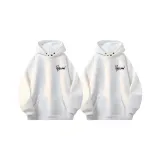 Белый + Белый [Флисовая подкладка, 2 штуки]