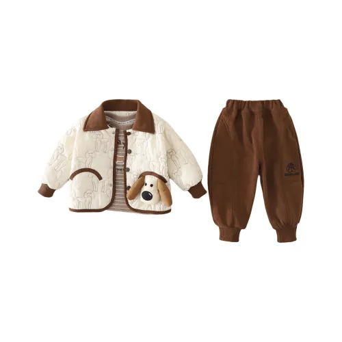 ZHIO Повседневная спортивная одежда Осенний Зимний комплект из 3 предметов для детей