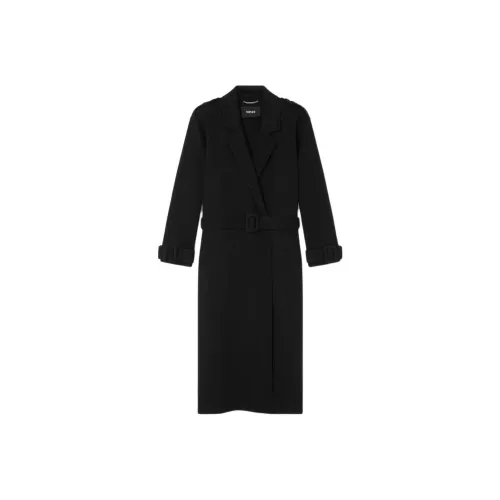 VERSACE Черное Женское Пальто