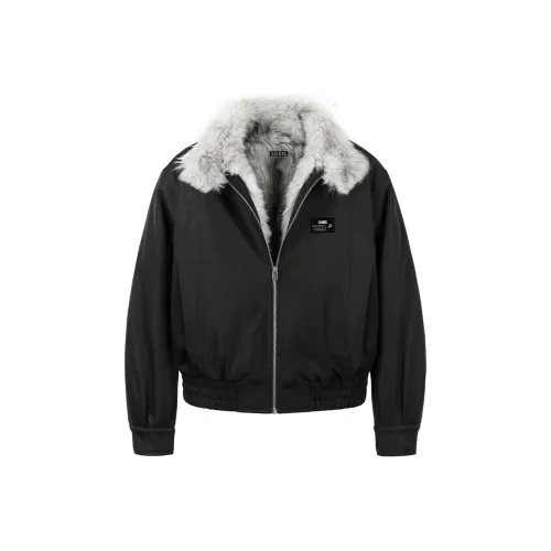 ZIAREL Черный с съемным логотипом унисекс пуховики