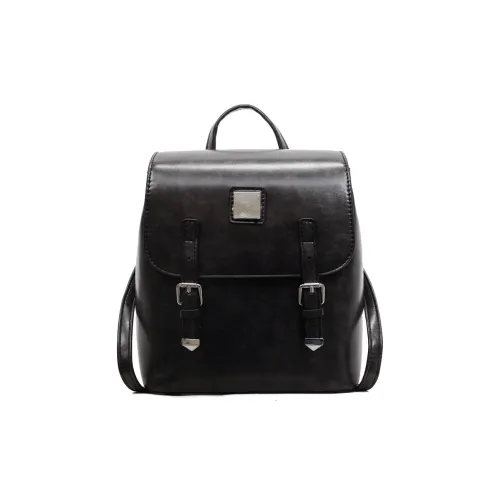 RIVMIND ПУ (полиуретан) Рюкзак Стандартный Женский Черный Белый Коричневый Кофейный