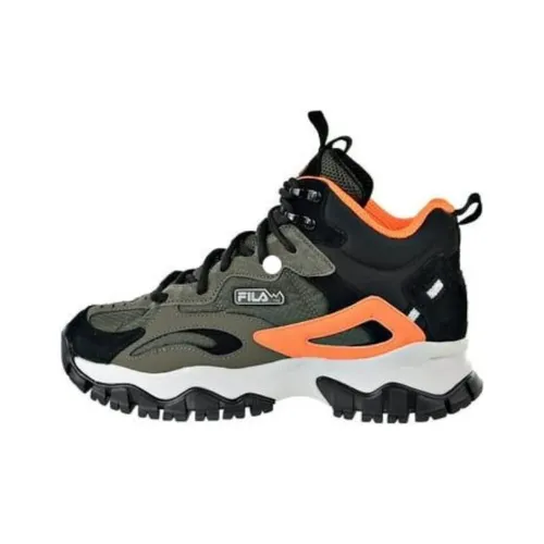 FILA Ray Tracer Амортизация Износостойкий Низкий Топ Повседневная Обувь Мужская Зеленый Черный