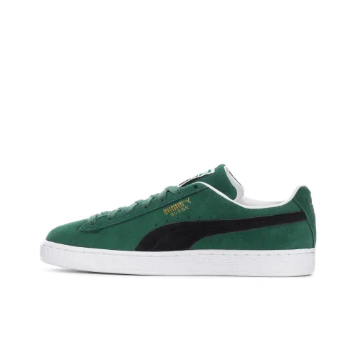 PUMA Suede Classic XXI Low Топ Скейтборд Кроссовки Мужские Зеленые